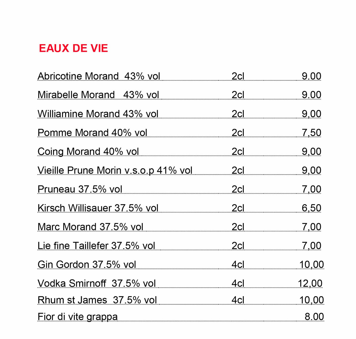 Carte boissons 4
